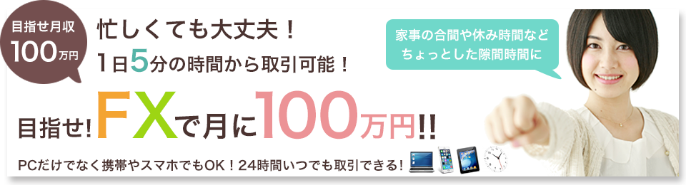 目指せFXで月収100万円！