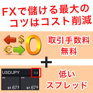 FXのコストを最小限にするコツ